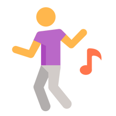 Clip art of a person dancing